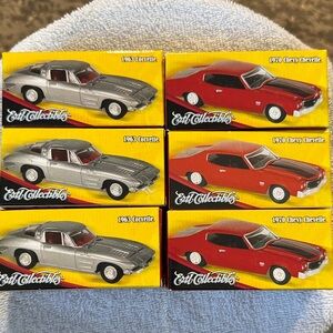 NIB ERTL Collectibles Die-Cast Car Set - 1963 Corvette & 1970 Chevelle set of 6